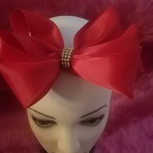 Red brand new handmade baby girl head band